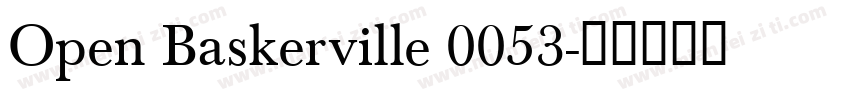 Open Baskerville 0053字体转换